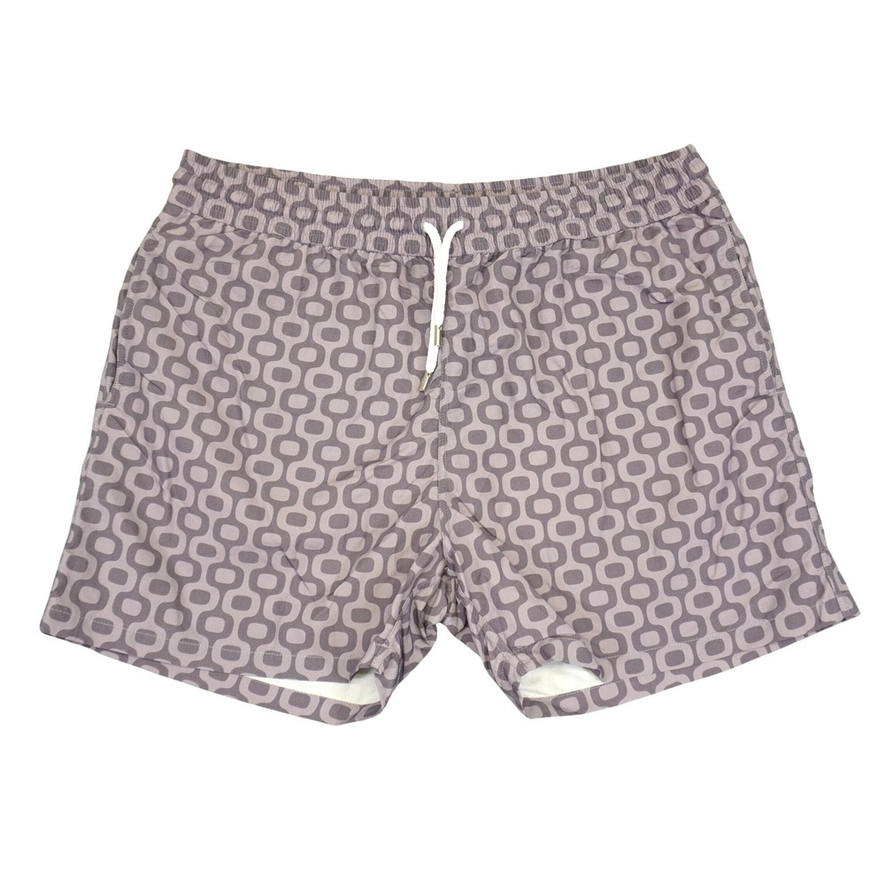 Frescobol Carioca‎ Swim Shorts Mens XXXL Purple Geometric Copacabana Print